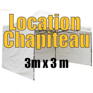 Location chapiteau 3m x 3 m