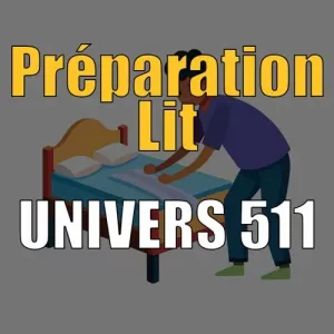 Préparation Lit Simple Univers 511