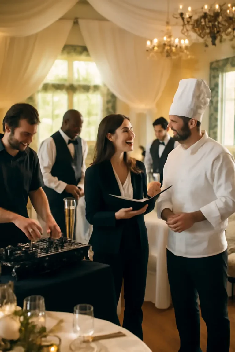 Coordination parfaite mariage : salle et prestataires clés