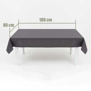 Location Nappe Gris Anthracite Pour table de 180 x 80 cm