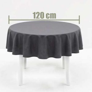 Location Nappe Gris Anthracite Pour table diam 120 cm